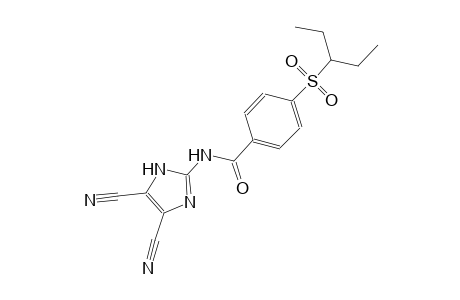 benzamide, N-(4,5-dicyano-1H-imidazol-2-yl)-4-[(1-ethylpropyl)sulfonyl]-