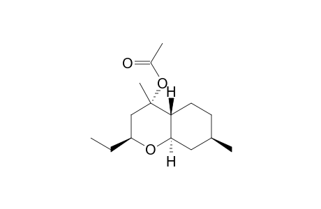 [(2S,4S,4aR,7R,8aR)-2-ethyl-4,7-dimethyl-2,3,4a,5,6,7,8,8a-octahydrochromen-4-yl] acetate