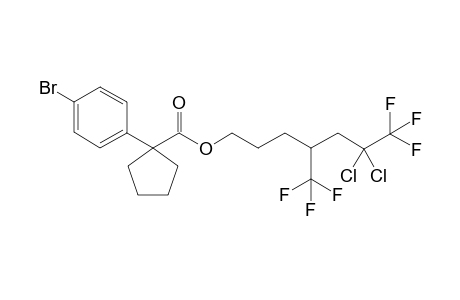 6,6-Dichloro-7,7,7-trifluoro-4-(trifluoromethyl)heptyl 1-(3-bromophenyl)-cyclopentane-1-carboxylate