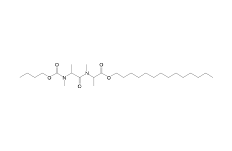 Alanylalanine, N,N'-dimethyl-N'-butoxycarbonyl-, tetradecyl ester