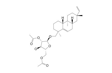 SAGITTINE_E;19-O-ALPHA-L-2',5'-DIACETOXYARABINOFURANOSYL-ENT-ROSA-5,15-DIENE