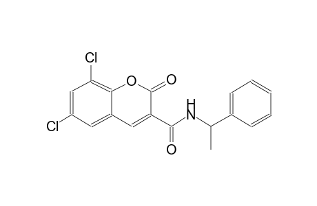 6,8-dichloro-2-oxo-N-(1-phenylethyl)-2H-chromene-3-carboxamide
