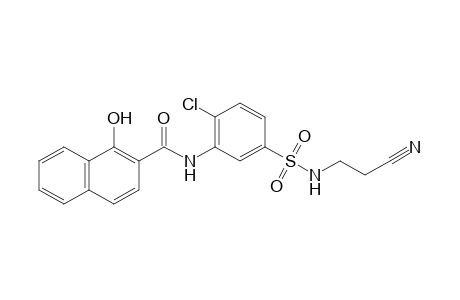 2'-chloro-5'-[(2-cyanoethyl)sulfamoyl]-1-hydroxy-2-naphthanilide