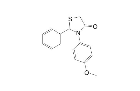 3-(p-methoxyphenyl)-2-phenyl-4-thiazolidinone