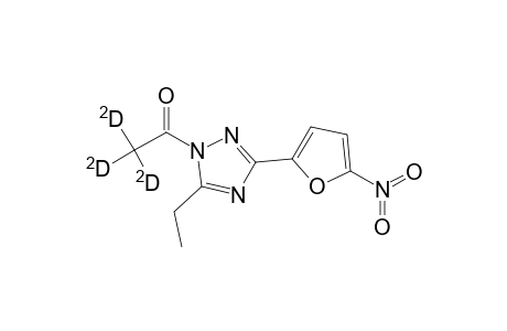 1H-1,2,4-Triazole, 1-(acetyl-D3)-5-ethyl-3-(5-nitro-2-furanyl)-