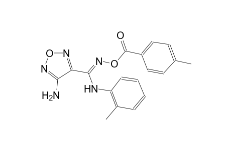 4-Amino-N'-[(4-methylbenzoyl)oxy]-N-(2-methylphenyl)-1,2,5-oxadiazole-3-carboximidamide