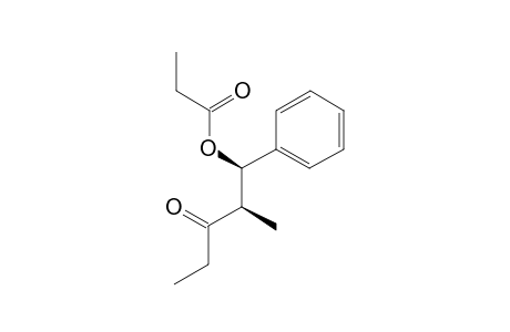 (1RS,2RS)-1-PHENYL-2-METHYL-3-OXOPENTYL-PROPANOATE