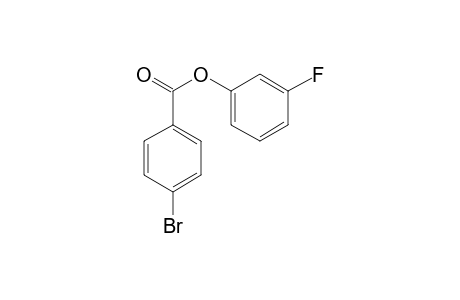 4-Bromobenzoic acid, 3-fluorophenyl ester