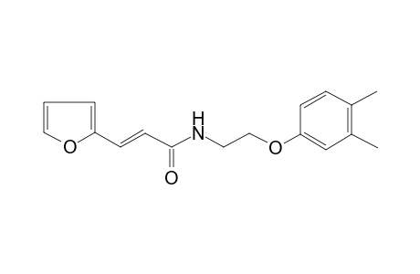 Propenamide, 3-(2-furyl)-N-[2-(3,4-dimethylphenoxy)ethyl]-