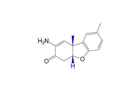 2-amino-abeta,9b-dihydro-8,9bbeta-dimethyl-3(4H)-dibenzofuranone