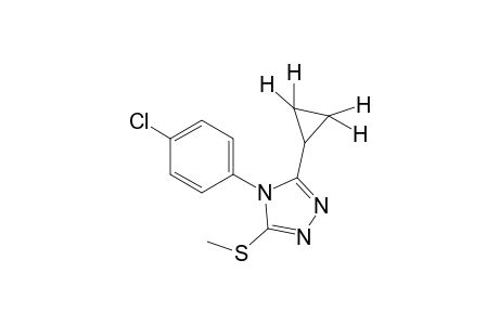 4-(p-chlorophenyl)-3-cyclopropyl-5-(methylthio)-4H-1,2,4-triazole