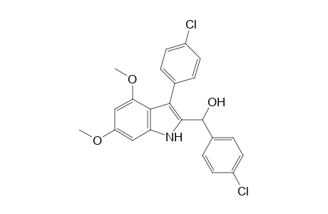 1-(4-Chlorophenyl)-1-[3-(4-chlorophenyl)-4,6-dimethoxyindol-2-yl]methanol