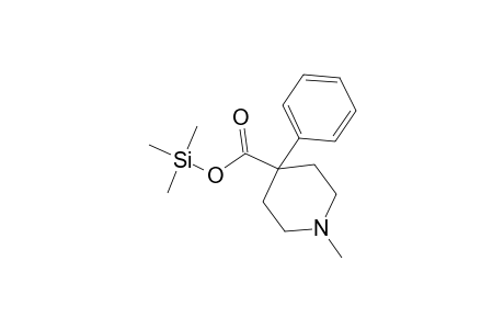 1-Methyl-4-phenyl-4-piperidinecarboxylic acid trimethylsilyl ester