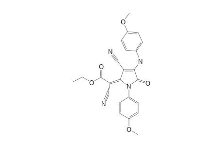 (E)-[1-(PARA-METHOXYPHENYL)-3-[(PARA-METHOXYPHENYL)-AMINO]-4-CYANO-2-OXOPYRROL-5-YLIDENE]-CYANOACETIC-ACID-ETHYLESTER