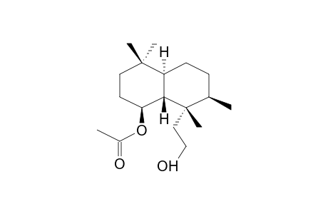 (1R,2S,8R,8AS)-8-ACETOXY-1-(2-HYDROXYETHYL)-1,2,5,5-TETRAMETHYL-TRANS-DECALINE