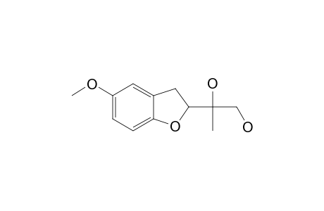 2-(1',2'-DIHYDROXY-1'-METHYLETHYL)-5-METHOXY-2,3-DIHYDROBENZO-[B]-FURANE