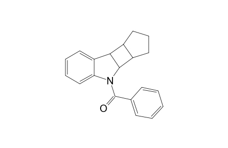 Cyclopenta[3,4]cyclobut[1,2-b]indole, 4-benzoyl-1,2,3,3a,3b,4,8b,8c-octahydro-, (3a.alpha.,3b.alpha.,8b.alpha.,8c.alpha.)-
