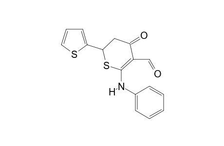 4-keto-2-(phenylamino)-6-(2-thienyl)-5,6-dihydrothiopyran-3-carbaldehyde