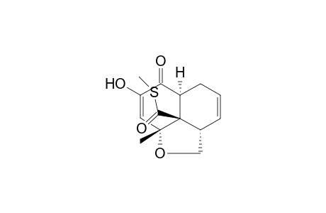 (8a,8b-cis) 8b-(methylthio)carbonyl-7-hydroxy-8a-methyl-2a,5,5a,6,8a,8b-hexahydro-2H-naphtho[1,8-bc]furan-6-one