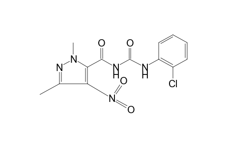 1-(o-chlorophenyl)-3-[(1,3-dimethyl-4-nitropyrazol-5-yl)carbonyl]urea