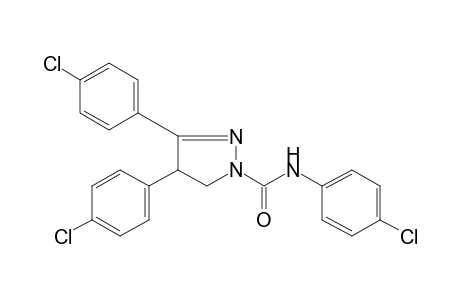 3,4-bis(p-chlorophenyl)-4'-chloro-2-pyrazoline-1-carboxanilide