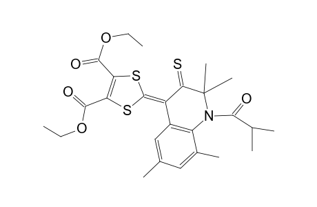 diethyl 2-(1-isobutyryl-2,2,6,8-tetramethyl-3-thioxo-2,3-dihydro-4(1H)-quinolinylidene)-1,3-dithiole-4,5-dicarboxylate