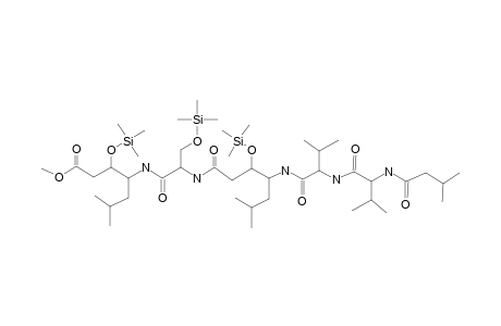 l-Valinamide, N-(3-methyl-1-oxobutyl)-l-valyl-N-[10-(2-methoxy-2-oxoethyl)-12,12-dimethyl-1,9-bis(2-methylpropyl)-4,7-dioxo-2-[(trimethylsilyl)oxy]-6-[[(trimethylsilyl)oxy]methyl]-11-oxa-5,8-diaza-12-silatridec-1-yl]-, [1S-(1R*,2R*,6R*,9R*,10R*)]-