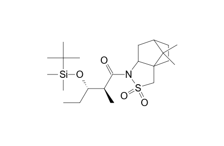 N-[(2S,3S)-3-[(t-Butyl)dimethylsilyloxy]-2-methylpentanoyl]bornane-10,2-sultam