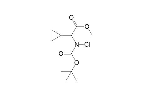 2-[chloro-[(2-methylpropan-2-yl)oxy-oxomethyl]amino]-2-cyclopropylacetic acid methyl ester