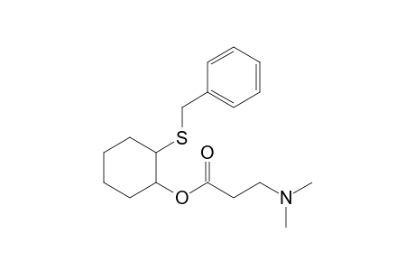 beta-alanine, N,N-dimethyl-, 2-[(phenylmethyl)thio]cyclohexyl ester