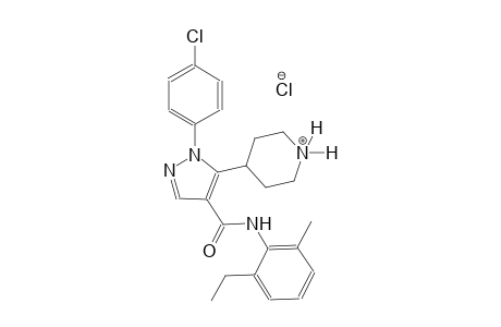 piperidinium, 4-[1-(4-chlorophenyl)-4-[[(2-ethyl-6-methylphenyl)amino]carbonyl]-1H-pyrazol-5-yl]-, chloride