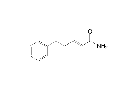 (E)-3-Methyl-5-phenylpent-2-enamide