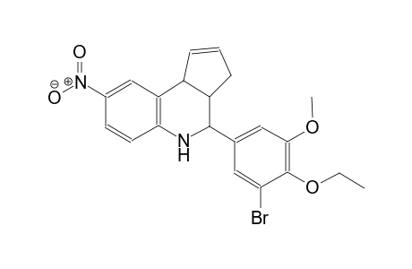 4-(3-Bromo-4-ethoxy-5-methoxy-phenyl)-8-nitro-3a,4,5,9b-tetrahydro-3H-cyclopenta[c]quinoline