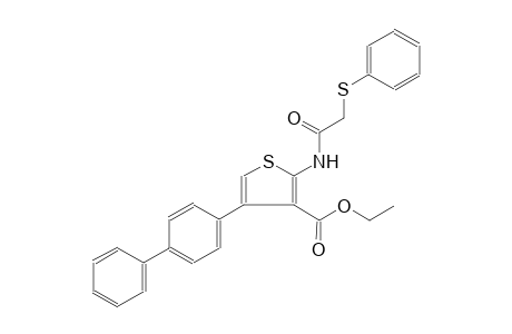 ethyl 4-[1,1'-biphenyl]-4-yl-2-{[(phenylsulfanyl)acetyl]amino}-3-thiophenecarboxylate
