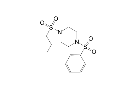 piperazine, 1-(phenylsulfonyl)-4-(propylsulfonyl)-