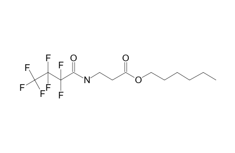 .beta.-Alanine, N-heptafluorobutyryl-, hexyl ester