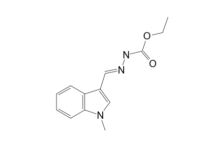 3-[(1-methylindol-3-yl)methylene]carbazic acid, ethyl ester
