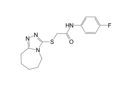 N-(4-Fluoro-phenyl)-2-(6,7,8,9-tetrahydro-5H-[1,2,4]triazolo[4,3-a]azepin-3-ylsulfanyl)-acetamide