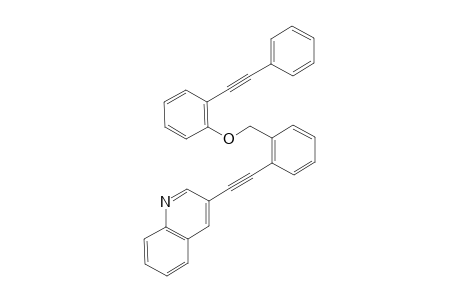 3-((2-((2-(Phenylethynyl)phenoxy)methyl)phenyl)ethynyl)quinoline