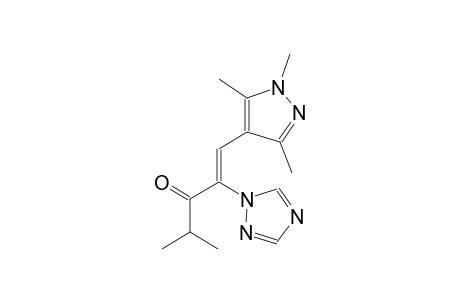 (1Z)-4-methyl-2-(1H-1,2,4-triazol-1-yl)-1-(1,3,5-trimethyl-1H-pyrazol-4-yl)-1-penten-3-one