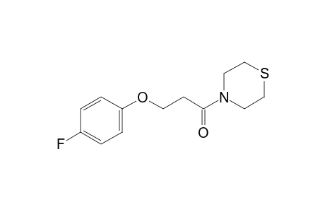4-[3-(p-fluorophenoxy)propionyl]thiomorpholine