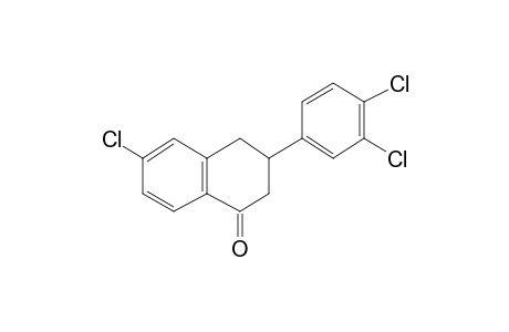 6-Chloro-3-[3,4-dichlorophenyl]-1-tetralone