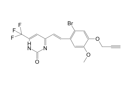 4-[(E)-2-(2-bromanyl-5-methoxy-4-prop-2-ynoxy-phenyl)ethenyl]-6-(trifluoromethyl)-1H-pyrimidin-2-one