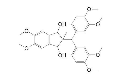 all-cis-2-[Bis(3,4-dimethoxyphenyl)methyl]-5,6-dimethoxy-2-methyl-1,3-indanediol