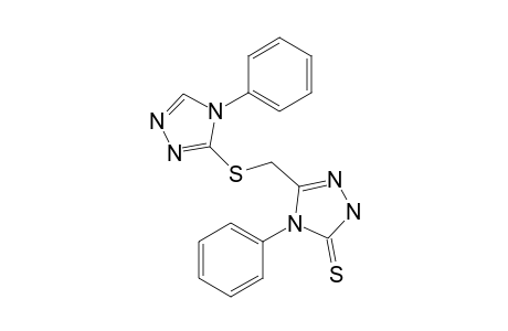 5-{[(4-phenyl-4H-1,2,4-triazol-3-yl)sulfanyl]methyl}-4-phenyl-4H-1,2,4-triazole-3(2H)-thione