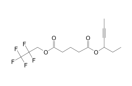 Glutaric acid, hex-4-yn-3-yl 2,2,3,3,3-pentafluoropropyl ester