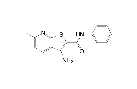 N2-(Phenyl)-3-amino-4,6-dimethylthieno[2,3-b]pyridine-2-carboxamide