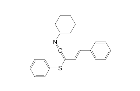 (4E)-1-CYCLOHEXYL-5-PHENYL-3-(PHENYLTHIO)-1-AZA-1,2,4-PENTATRIENE