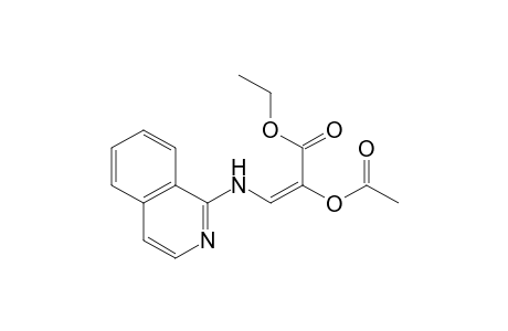 Ethyl (E)-2-acetoxy-3-(isoquinolin-1-ylamino)propenoate