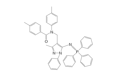 4-[N-(4-Methylbenzoyl)-N-(4-methylphenyl)amino]methyl-3-methyl-1-phenyl-5-[(triphenylphosphoranylidene)amino]-1H-pyrazole